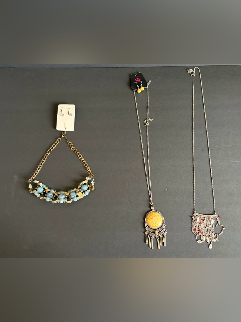 Sweet Envy women’s fashion jewelry mixed lot 5pc neclaces & earings beaded